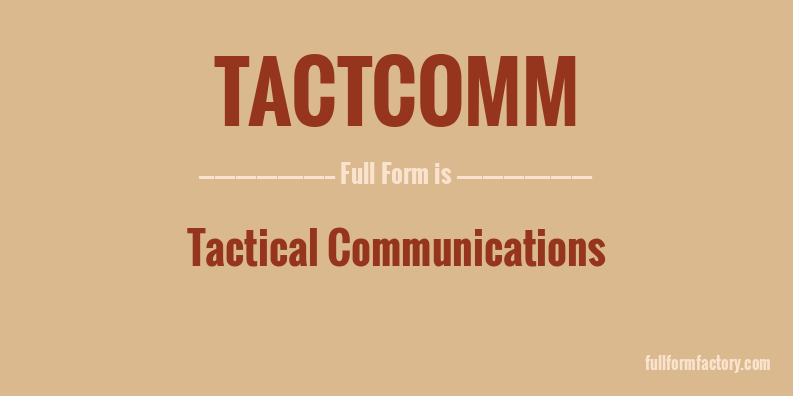 tactcomm-full-form