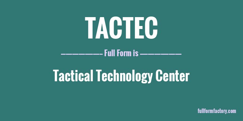 tactec-full-form