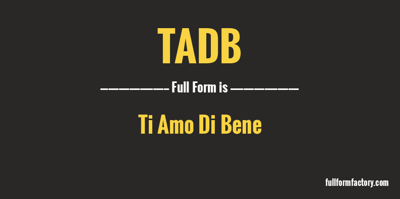 tadb-full-form