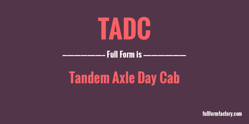 tadc-full-form