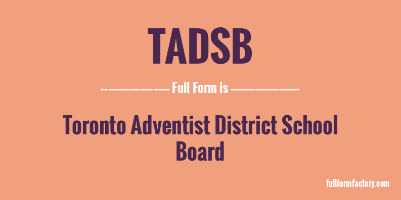 tadsb-full-form