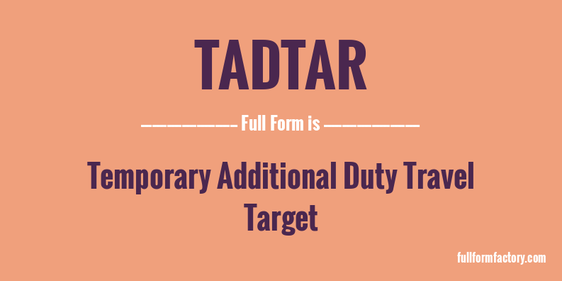 tadtar-full-form