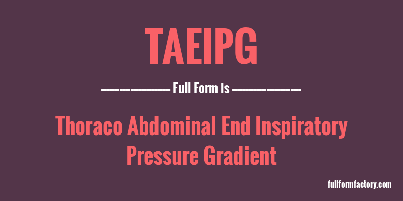 taeipg-full-form