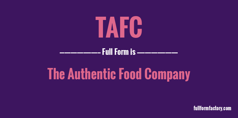 tafc-full-form