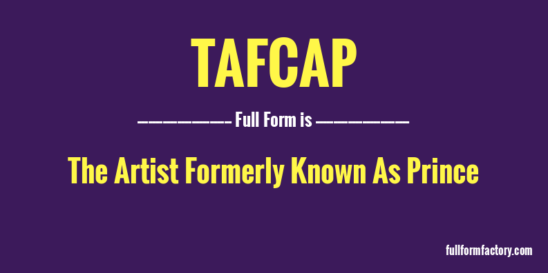 tafcap-full-form