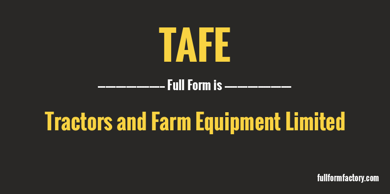 tafe-full-form