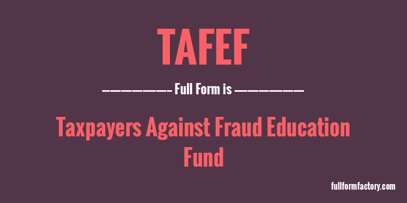 tafef-full-form