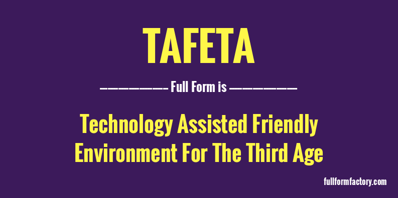tafeta-full-form