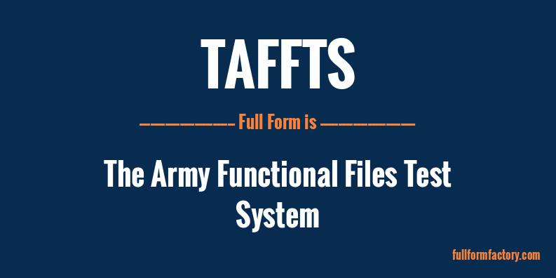 taffts-full-form