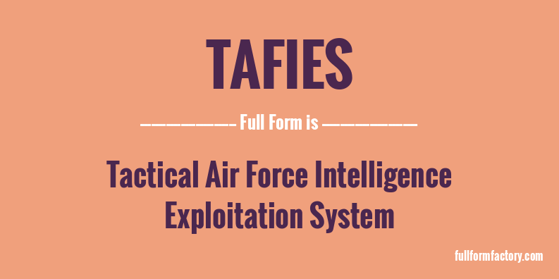 tafies-full-form