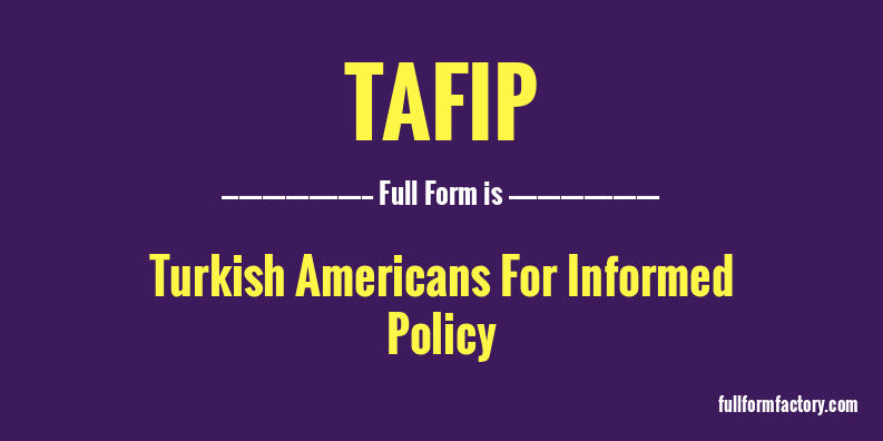 tafip-full-form