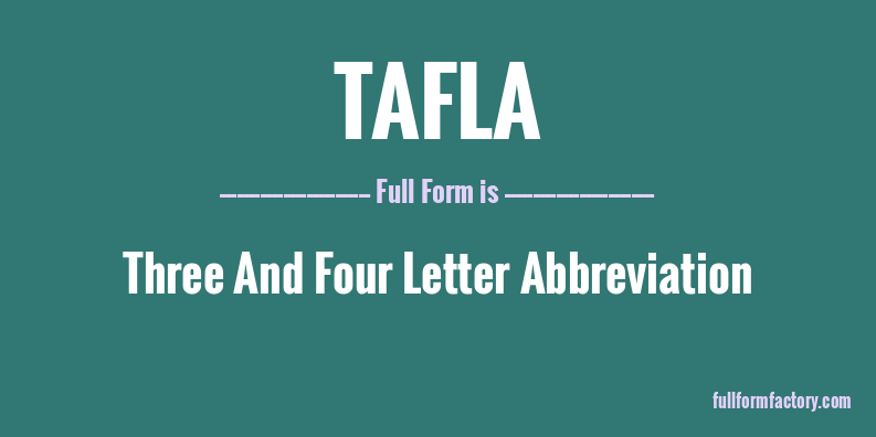 tafla-full-form