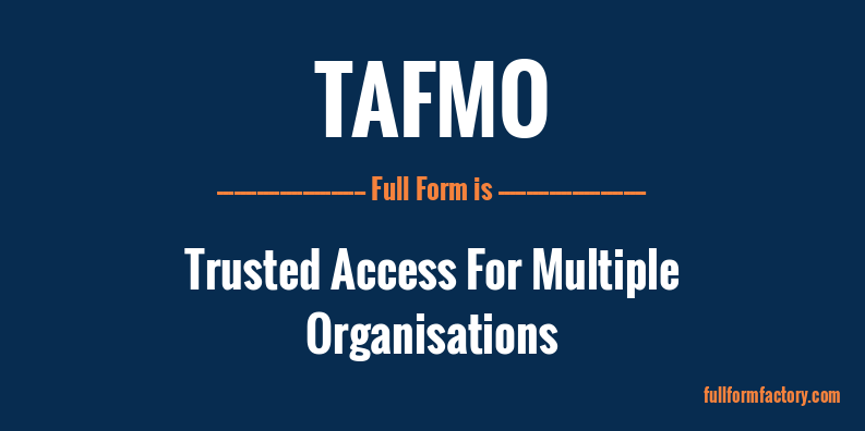 tafmo-full-form