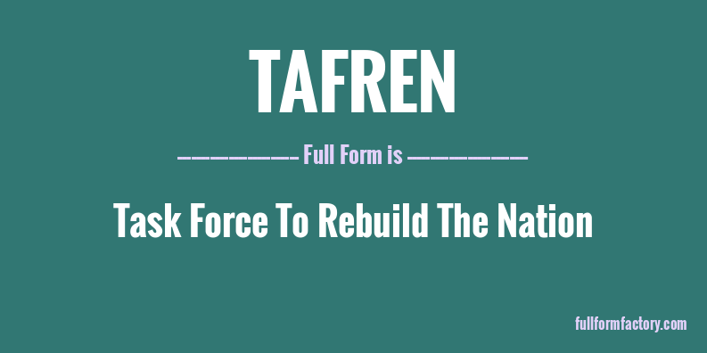 tafren-full-form