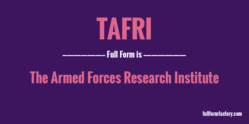 tafri-full-form