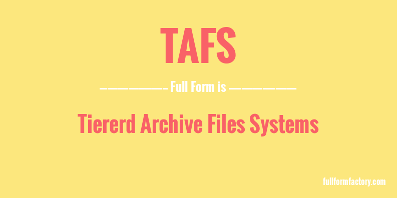 tafs-full-form