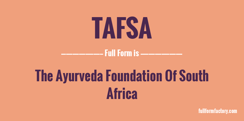 tafsa-full-form