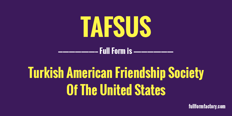 tafsus-full-form