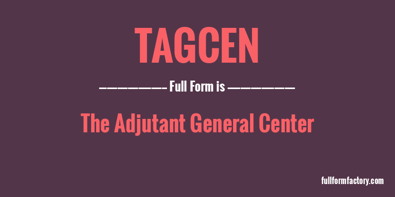 tagcen-full-form