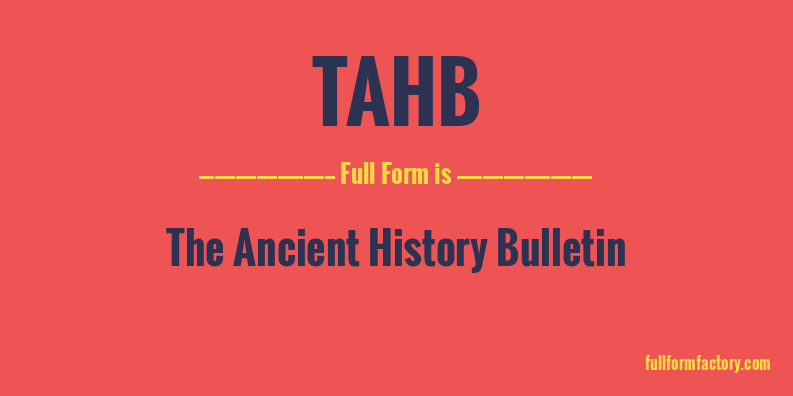 tahb-full-form