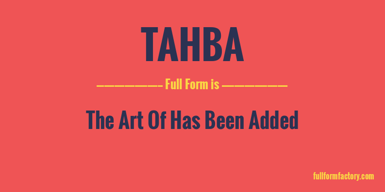 tahba-full-form