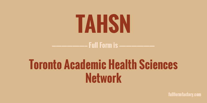 tahsn-full-form