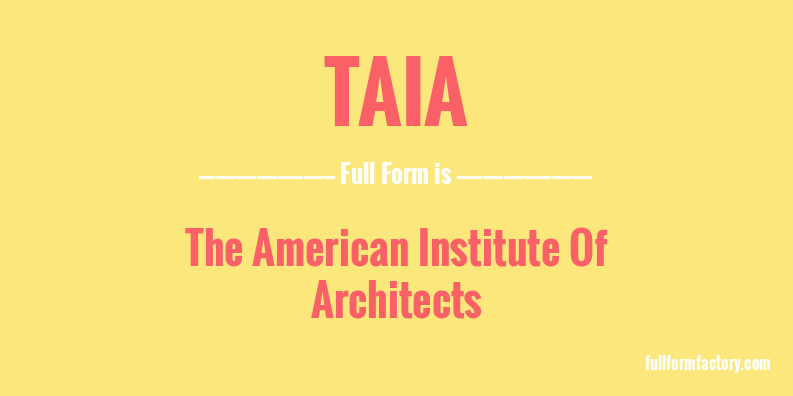 taia-full-form