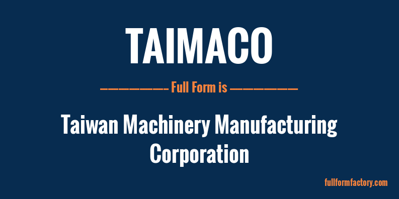 taimaco-full-form