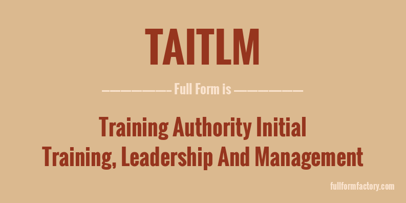 taitlm-full-form