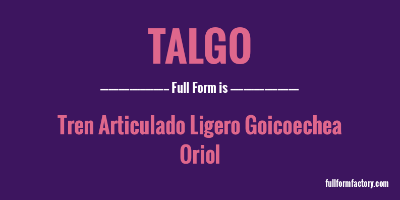 talgo-full-form