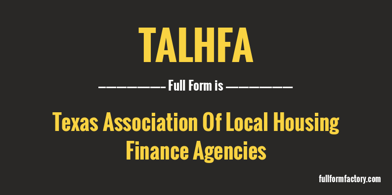 talhfa-full-form