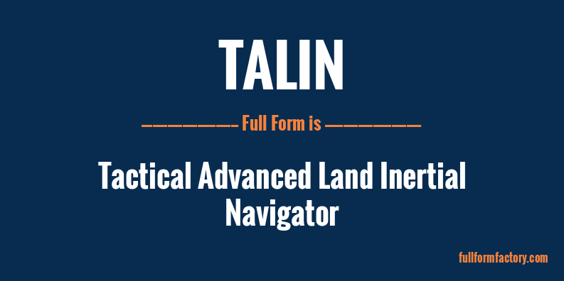 talin-full-form