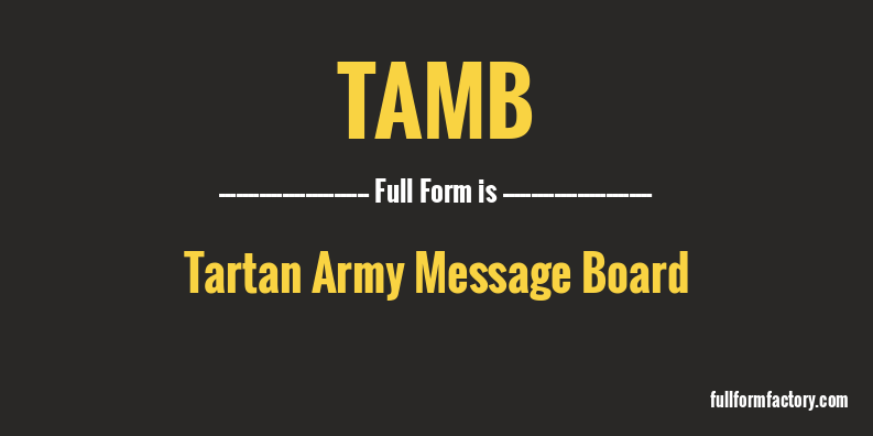 tamb-full-form