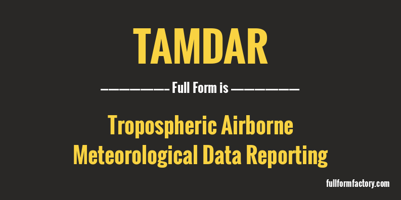 tamdar-full-form