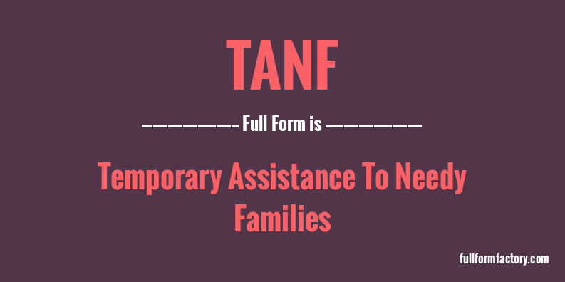 tanf-full-form
