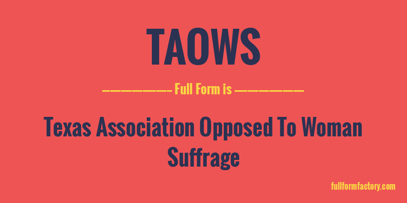 taows-full-form