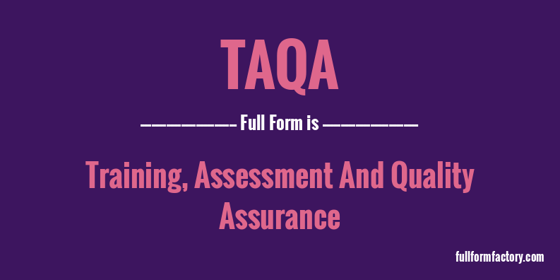 taqa-full-form