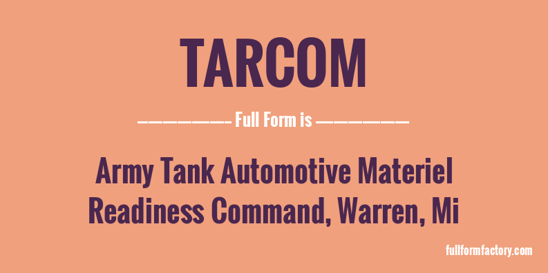 tarcom-full-form