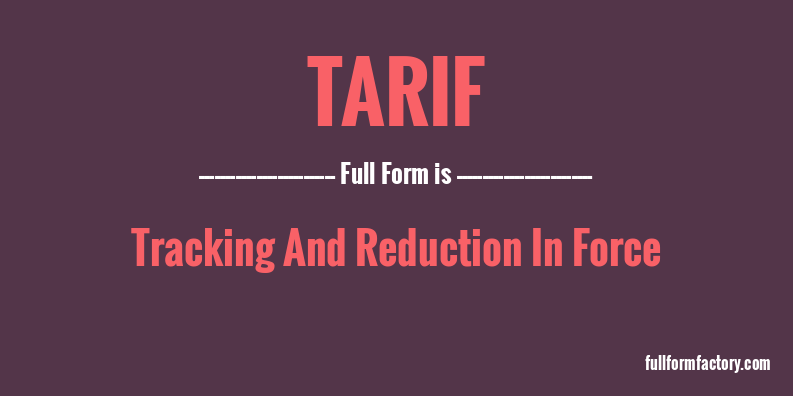 tarif-full-form