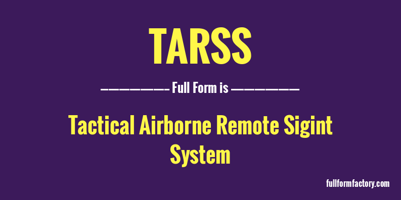tarss-full-form