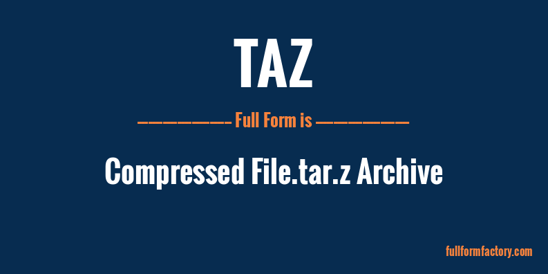 taz-full-form