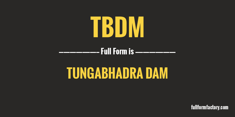 tbdm-full-form