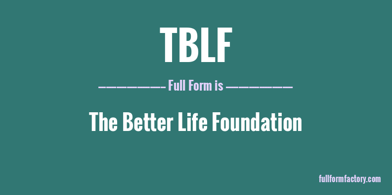 tblf-full-form