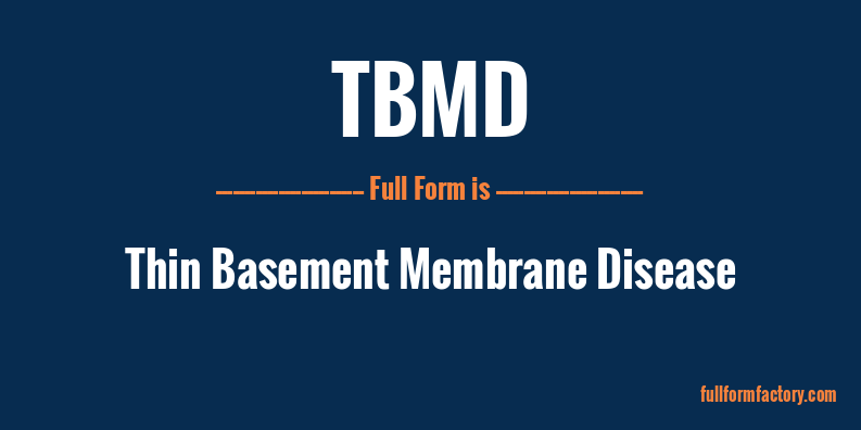 tbmd-full-form