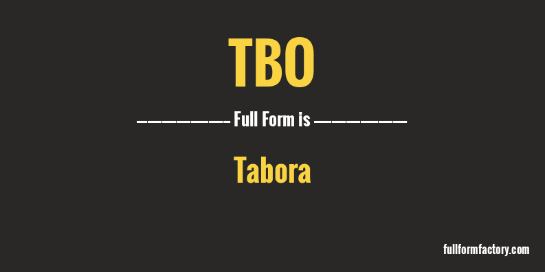 tbo-full-form