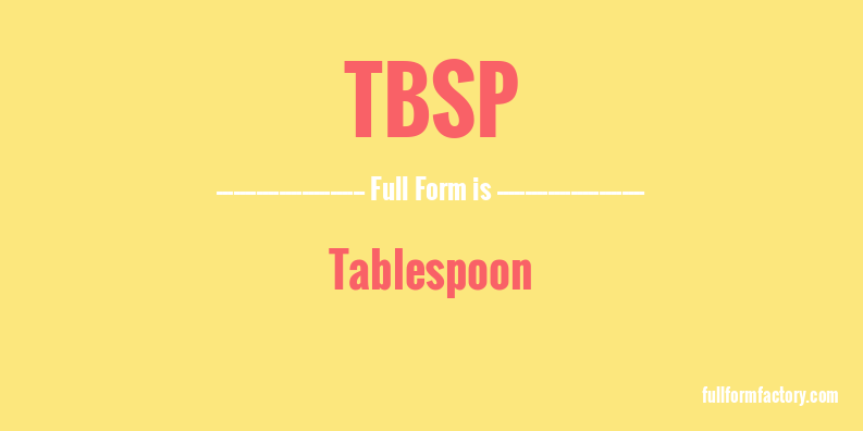 tbsp-full-form