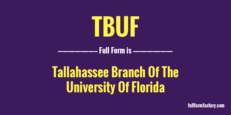 tbuf-full-form