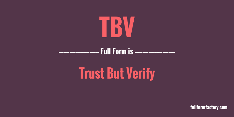 tbv-full-form