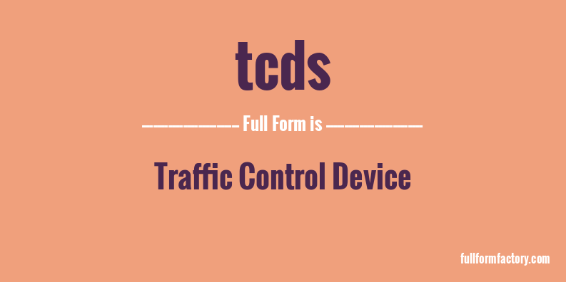 tcds-full-form