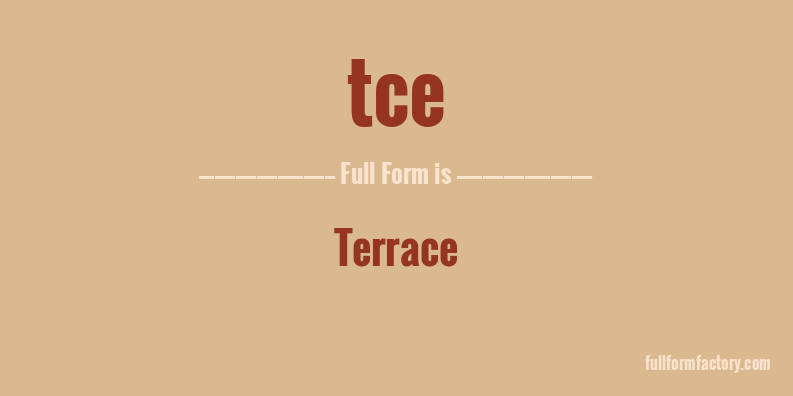 tce-full-form
